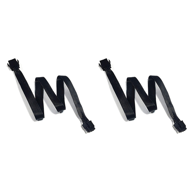 2X EPS 8 Pin Power Extension Cable ATX CPU 8 Pin Female to 8(4+4) Pin Male EPS-12V Extension Cable for Motherboard, 80cm