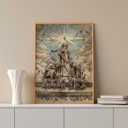 Attack On Titan Anime Poster Manga Art Wall Decor Canvas Style Print for Gaming Room House Interior Gift for Fan Idea Size 24x36 Unframed Poster