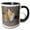 Black/White, variant on 3drose, Rooster and Hen, 11oz Two-tone Red Mug