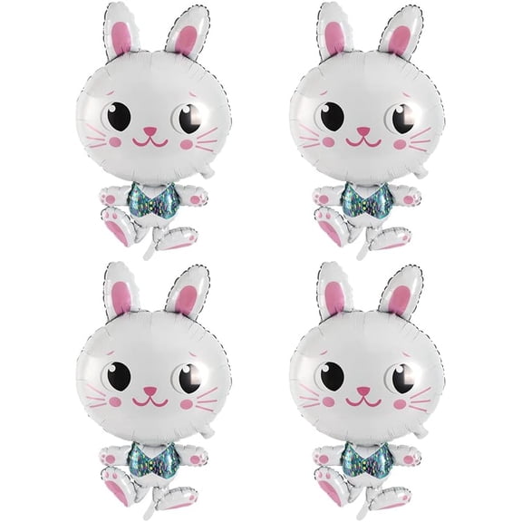 Rabbit Balloons Easter Bunny Foil Balloons for Birthday Party Decorations