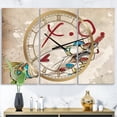 thumbnail image 2 of DesignArt Rouge à Lèvres Gypsy Hippy xo Grande Horloge Murale, 2 of 2