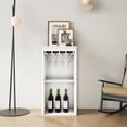 thumbnail image 1 of Armoire Modulaire en Noyer Brun avec Étagères de Rangement pour Salle à Manger (Blanc), 1 of 1