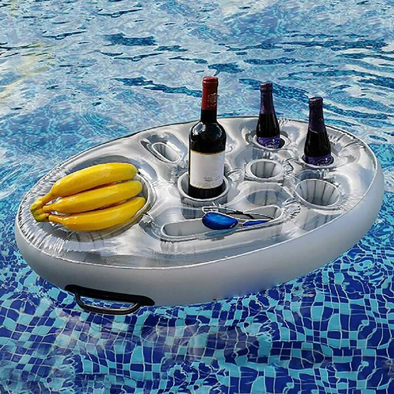 Drink Holder Pool 70x50cm Inflatable Floating Mini Bar 8 Holes