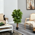 thumbnail image 3 of Nearly Natural Fiddle Leaf Fig Artificial Tree-Size:48", 3 of 7