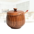 thumbnail image 1 of SHOWERORO Empty Spice Jars Seasoning Jar Jujube Wood for Breakfast Table 1Pcs, 1 of 8