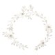 thumbnail image 1 of KAKOWELY Diadema nupcial con flores de cristal, diadema con perlas para novia, adorno para el cabello de boda, 1 of 5