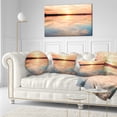 thumbnail image 3 of Designart Sensational Sunset in Australia - Seascape Throw Pillow - 12x20, 3 of 5