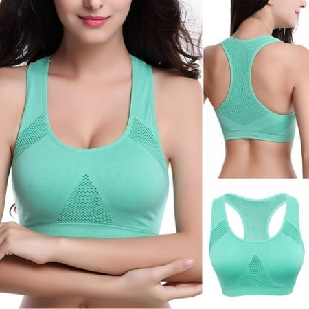

Women Racerback Sports Bras High Impact Workout Yoga Gym Fitness Bra