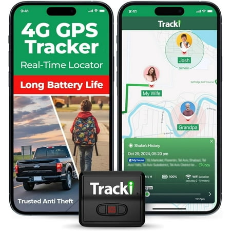 GPS Tracker for Vehicles – Real-Time 4G LTE Assets & Car ng Device with App, Magnetic Mount, Compact Design, Worldwide Coverage – iOS & Android (Subscription Required)