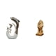 thumbnail image 1 of Estatua Moderna Y Abstracta De Cerámica Con Un Delfín Y Un León. Ideal Para La Oficina, La Sala De Estar, La Mesa De Centro, La Chimenea O La Estantería. Adorno Decorativo único., 1 of 8