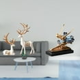 thumbnail image 2 of Estatua de escultura de ciervo,Estatua de ciervo,adorno de mesa,decoración del hogar,Colecciones de decoración de figuras de pareja de renos enamorados,estatua de bailarina de ballet,Estatua, 2 of 8