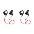 thumbnail image 4 of Methold Sport Bluetooth In-Ear Auriculares Auriculares inalámbricos IPX2 A prueba de sudor Entrenamiento Estéreo Bass Auriculares Rojo 2Conjunto, 4 of 6