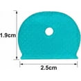 thumbnail image 2 of Coloured Key Caps Tags Set Flexible Key Covers Plastic Key Identifiers Markers Protectors Key Cap Label for Easy Identifying House Office Door Keys Accessories Assorted Color (Pack of 6), 2 of 5