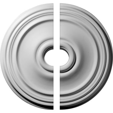 21"OD x 3 1/2"ID x 1 1/4"P Reece Ceiling Medallion, Two Piece (Fits Canopies up to 6 3/4")