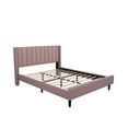 thumbnail image 3 of Zanmintaobo Upholstered Platform Bed Frame with Tufted Wingback, Queen Size, Pink, 3 of 5