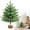 A, variant on BinKFF Christmas Interior Decoration, Small Flocked Christmas Tree - 17.7 Inch Mini Table Top Artificial Snow Pine Cone Tabletop White Fake Tree for Xmas Indoor Bedroom Decorations