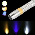 thumbnail image 1 of Torch Flashlight 3Colors Ultra Violet  White Yellow Ultraviolet Flashlight Handheld Light For Jade Money Test Pet Urine Detector, 1 of 8