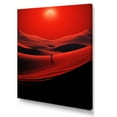 thumbnail image 2 of Designart "Solitude Amidst Red Sands II" Landscapes Canvas Wall Art - Global Red Desert Bedroom Canvas Wall Art, 2 of 6