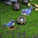 thumbnail image 4 of estatuas de jardín en resina para miniaturas de terraza y estanque y decoración de jardín de pájaros, no de pájaro, 4 of 5