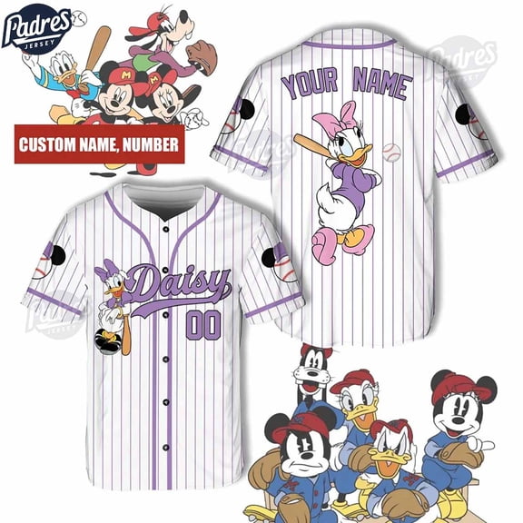 Custom Daisy Disney Baseball Jersey Style