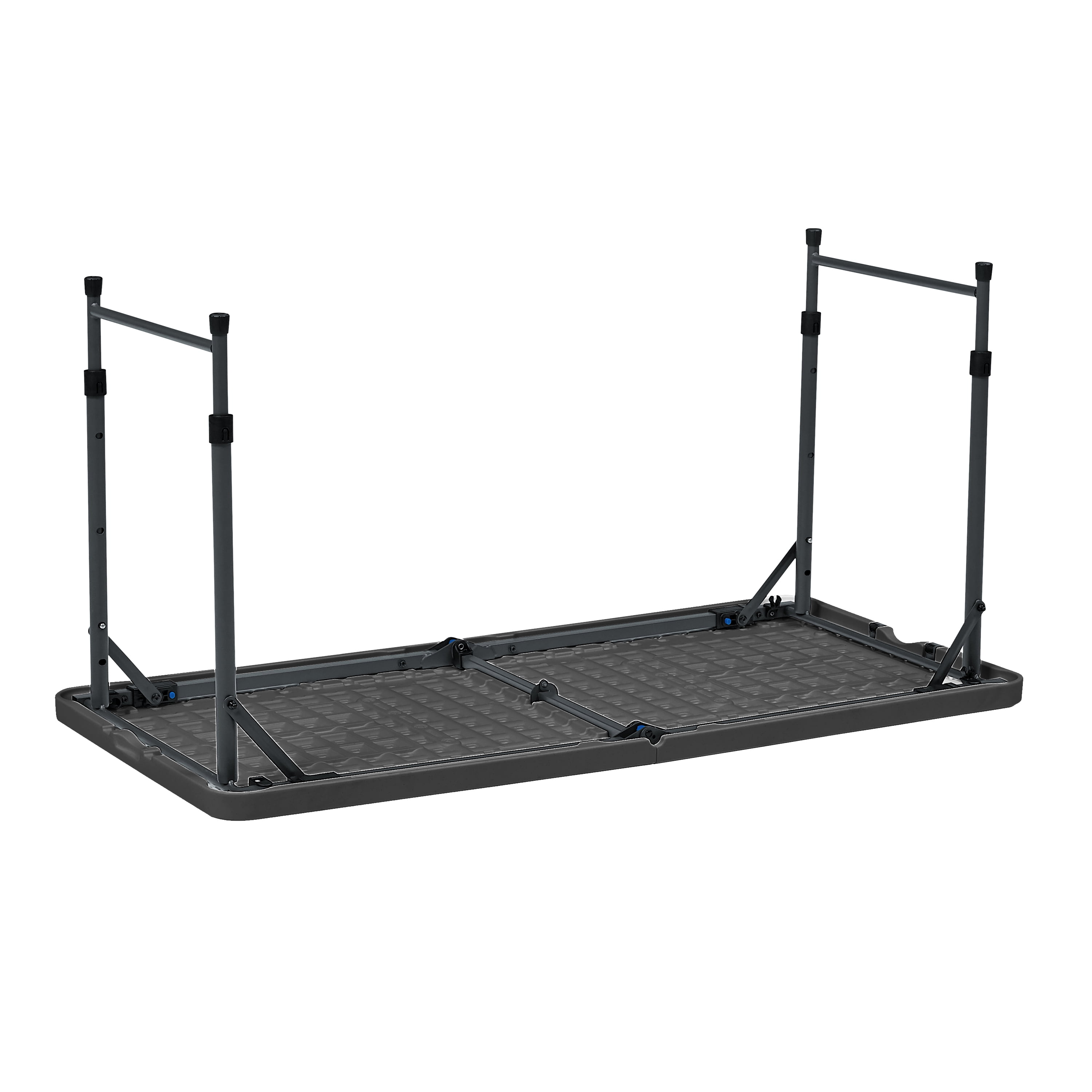 Mainstays 4' Adjustable Height Centerfold Folding Table, Black