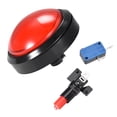 thumbnail image 3 of Juego Botón de Presión 98mm Redondo Interruptor de Botón Iluminado LED 12V con Microinterruptor para Videojuegos Arcade Rojo 1 pieza, 3 of 5
