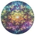 thumbnail image 3 of Kaleidoscope Mandala Colorful Floral Boho Floral Medallion Round Rug - Small Round Area Rug, Soft Non-Slip Machine Washable Bedroom Mat Indoor Accent Entry Carpet for Office Desk Dorm Hallway, 3 of 6