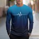 thumbnail image 1 of Amzcrzy Sudadera Para Hombre, Moda Informal, Camiseta Deportiva Con Estampado Para Hombre, Blusas De Manga Larga Y Cuello Redondo, Camisas Azul Cielo, L, 1 of 5