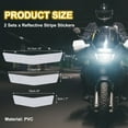 thumbnail image 2 of Uxcell Reflective Stripe Stickers, High Visibility Reflective Decals Safety Warning Decals for Cars Motorcycles White, 2 of 7
