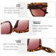 thumbnail image 5 of Gafas de sol TAOTAOQI vintage cuadradas sobredimensionadas UV400 para mujer, 5 of 9