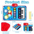 thumbnail image 4 of Alfombrilla musical Aitbay Baby de 1 a 3 años con batería de piano 2 en 1, 4 of 7