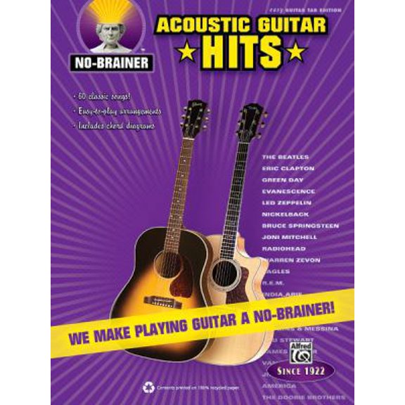 Pre-Owned No-Brainer Acoustic Guitar Hits: We Make Playing Guitar a No-Brainer! (Paperback) 073906343X 9780739063439