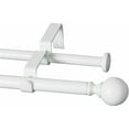 thumbnail image 2 of SAYFUT Round Ball Adjustable Double Drapery Curtain Rod Set 28''-48''/48''-84''/84''-120'', 2 of 3