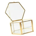 thumbnail image 6 of Yunhgft Handmade Brass Terrarium Glass Flower Plant Pots for Home Tabletop Decorations 12.5 x 12.5 x 6 cm, 6 of 9