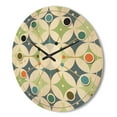 thumbnail image 3 of Designart 'Geometrical Retro Design XVI' Mid-Century Modern Wood Wall Clock, 3 of 5