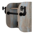 thumbnail image 6 of Mack Wood Distressed Blue Decorative Wall Rack with 4-Hook, 6 of 10