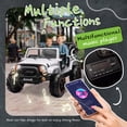 thumbnail image 6 of Xuanlur 24V Ride on Toys for Big Kids w/Width 2 Seat, Ride on Truck w/ Remote Control, Kids Electric Car for Kids, Rear Suspension, Portable Pull Rod, Light, Trunk Storage, Bluetooth, 2.5-4 MPH,White, 6 of 7
