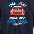 thumbnail image 3 of Hot Wheels - Drive Fast Live Free - Toddler And Youth Crewneck Fleece Sweatshirt, 3 of 5