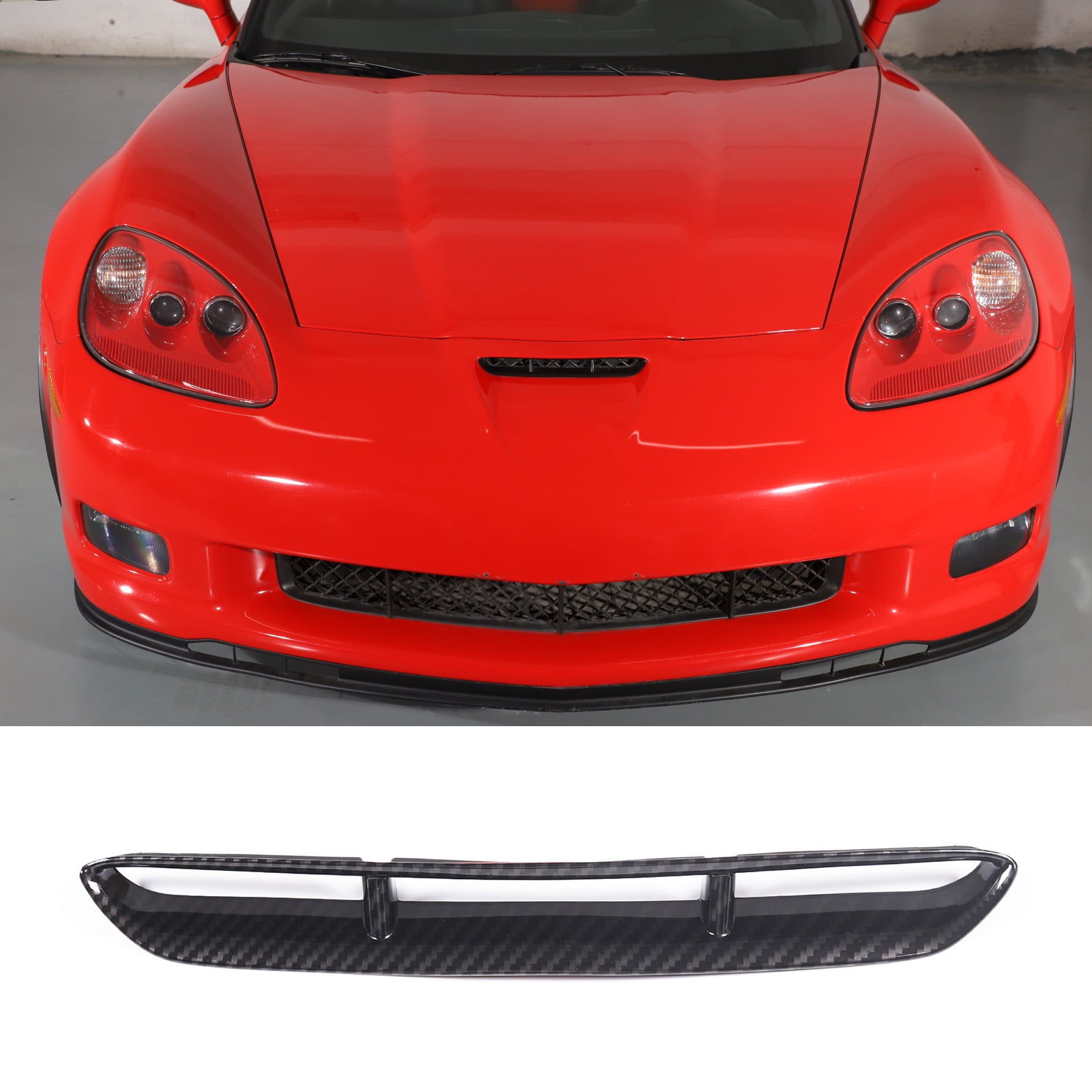 Hood Front Air Intake Decorative Frame for 2005-2013 Corvette C6 , Hood Front Air Intake Decorative Frame, Car Air Intake Decorative Accessories