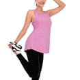 thumbnail image 4 of Women's Fast Dry Running Yoga T-Shirt, Loose Fit Exercise Top with Non See Through Fabric for Workout, Gym, Athletic Wear, and Casual Fitness Activities, Moisture Wicking Comfort Hot Pink XXL, 4 of 6