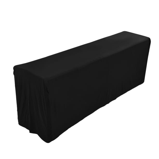 Nappe noire, 137 * 274cm nappe, nappe rectangulaire, nappe en plastique,  nappe imperméable à l'eau, nappe, nappe en plastique, décorations de fête  noir et or (Pack de 1) 