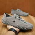 thumbnail image 5 of Casual Shoes for Men,"Men's Casual Riding Boots Comfortable And Stylish Motorcycle Boots With Extra Grip,Canvas Court Sneakers(Size:5.5), 5 of 5