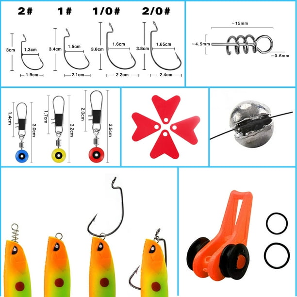 Ronshin Fishing Accessories Kit Fishing Tackle Kit With Tackle Box Lure Angler Fishing Starter Kit For Freshwater Saltwater Other