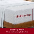 Sheet Set Microfiber Extra Deep Pocket up to 21" Mattress 4 Piece