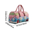 thumbnail image 5 of Hippie Van Quilted Duffle Bag - 2026 Duffle Bag For Travel Women Men Boho Travel Weekender Bag With Handle Retro Style Bohemian Travel Bags For Gym, Yoga, Summer Vacation Trips & Holiday Large, 5 of 8