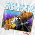 thumbnail image 2 of NASA Shuttle Atlantis Women's Loose T-Shirt, White, 2X-Large, 2 of 5