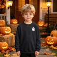 thumbnail image 5 of Child Boys Halloween Shirt for 7t 8t Boys Halloween T-shirt Boys Ghost Kids Shirt Crewneck Long Sleeve Graphic Top Toddler to Youth Boys Clothes Size 7-8 Years, 5 of 9