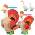 thumbnail image 2 of Gaggleville Goose Turkey Bundle, Includes 1 Large 23" White Goose, 1 Baby 17" White Goose and 2 Outfits - 1 Baby & 1 Large Turkey Goose Outfit Included, by Fox Valley Traders, 2 of 7