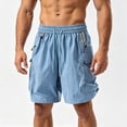 thumbnail image 2 of Admvng Cargo Shorts for Men Casual Summer Lightweight Hiking Big & Tall Knee-Length Shorts, 2 of 5