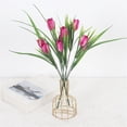 thumbnail image 7 of Topboutique 6 Pcs Tulip Artificial Flowers 30 Heads Silk Flowers Faux Tulips Flower Bouquet Fake Spring Flower Plants for Mother's Day Easter Gifts Home Kitchen Wedding Decorations,Purple, 7 of 7